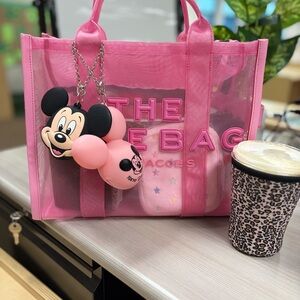 Marc Jacobs Vibrant Pink Transparent Tote